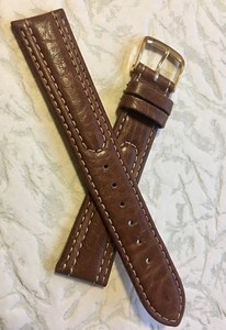 Contrast-stitched-leather-18mm-vintage-watch-strap-unique-texture-amp-details-NOS
