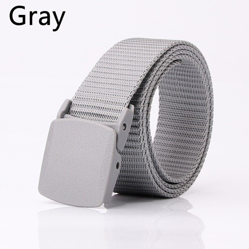 1PC Quick Dry Canvas belt Plastic Buckle Solid Color Simple Outdoor Sports - Picture 7 of 15
