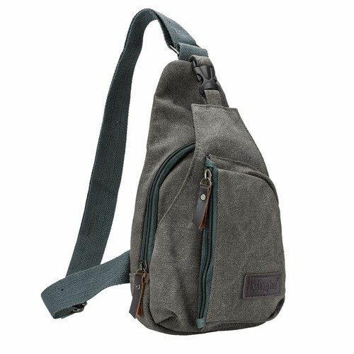Men's Canvas Cross Body Bag Messenger Shoulder Book Bags School Satchel Vintage - Picture 9 of 17