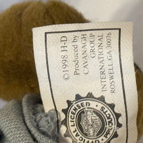 Vintage Harley Davidson Motorcycle Plush Stuffed Animal bean bag Bulldog pup dog - Picture 8 of 9