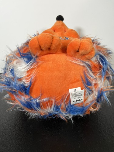 Muñeco de peluche redondo oficial MLB de béisbol NY New York Mets naranja azul erizo 10" - Imagen 5 de 6