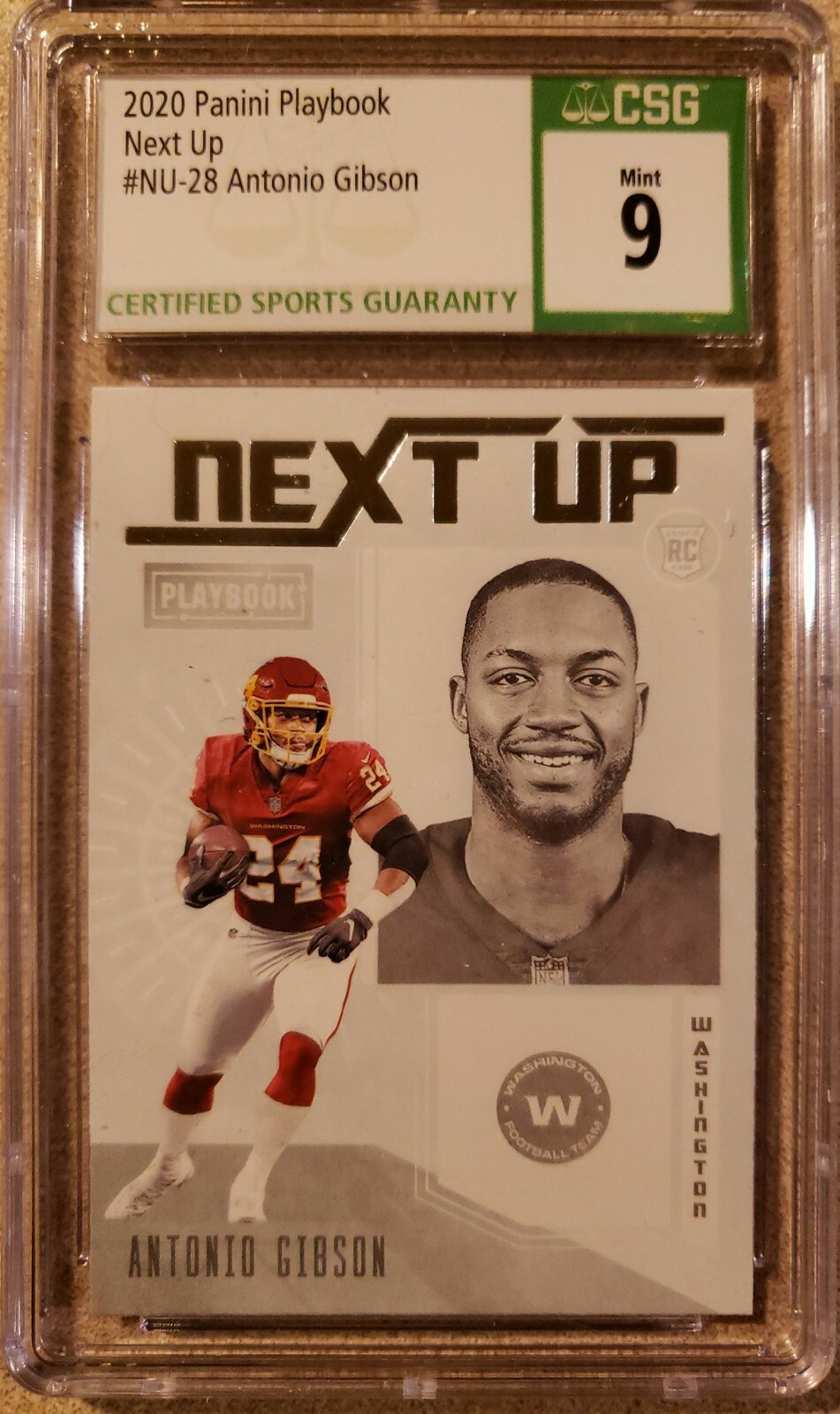 Antonio Gibson Panini Playbook Next Up #28 Base