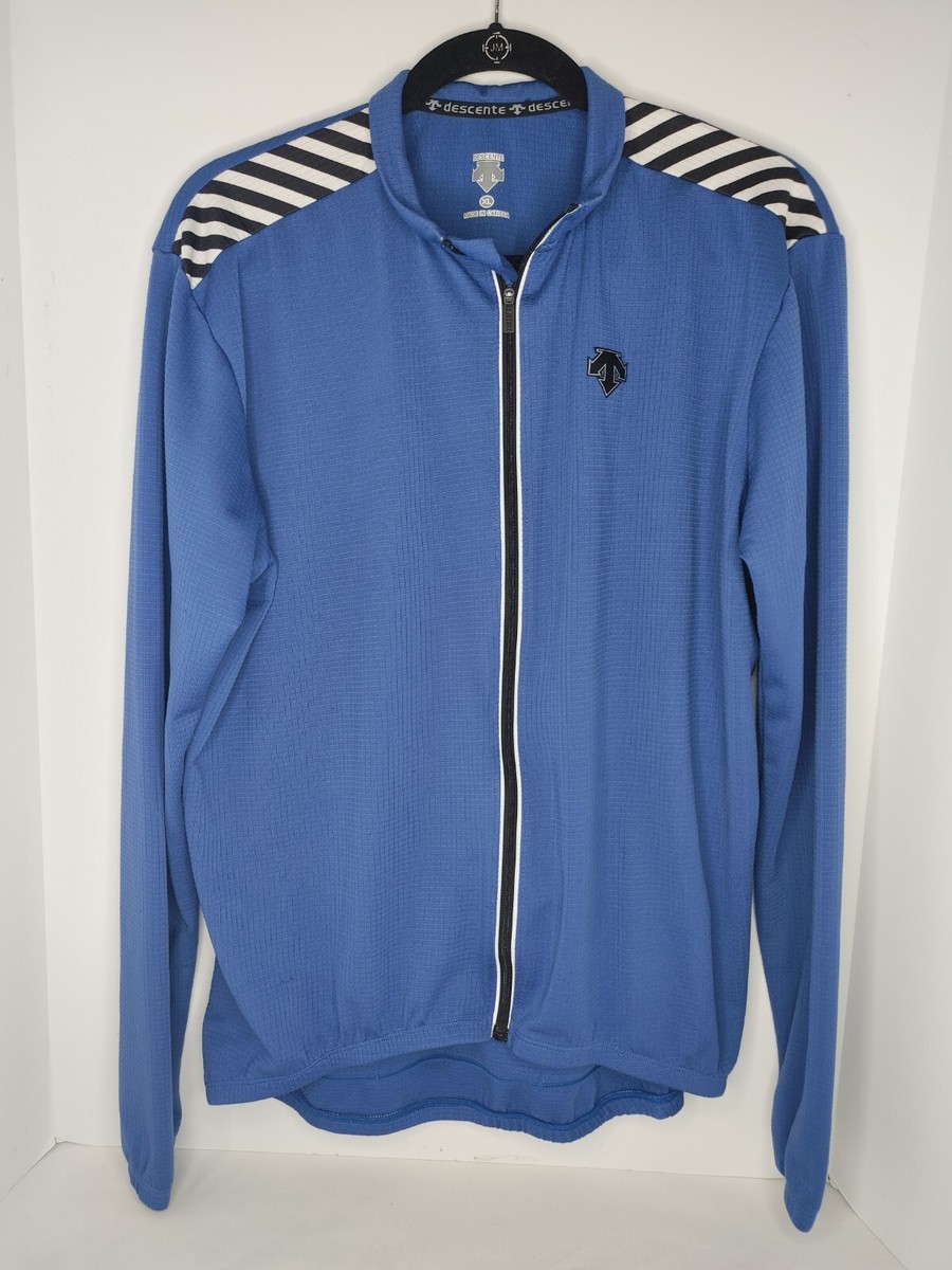 DESCENTE - blue Descente Men's Base Layer Full Zip Performance Stretch