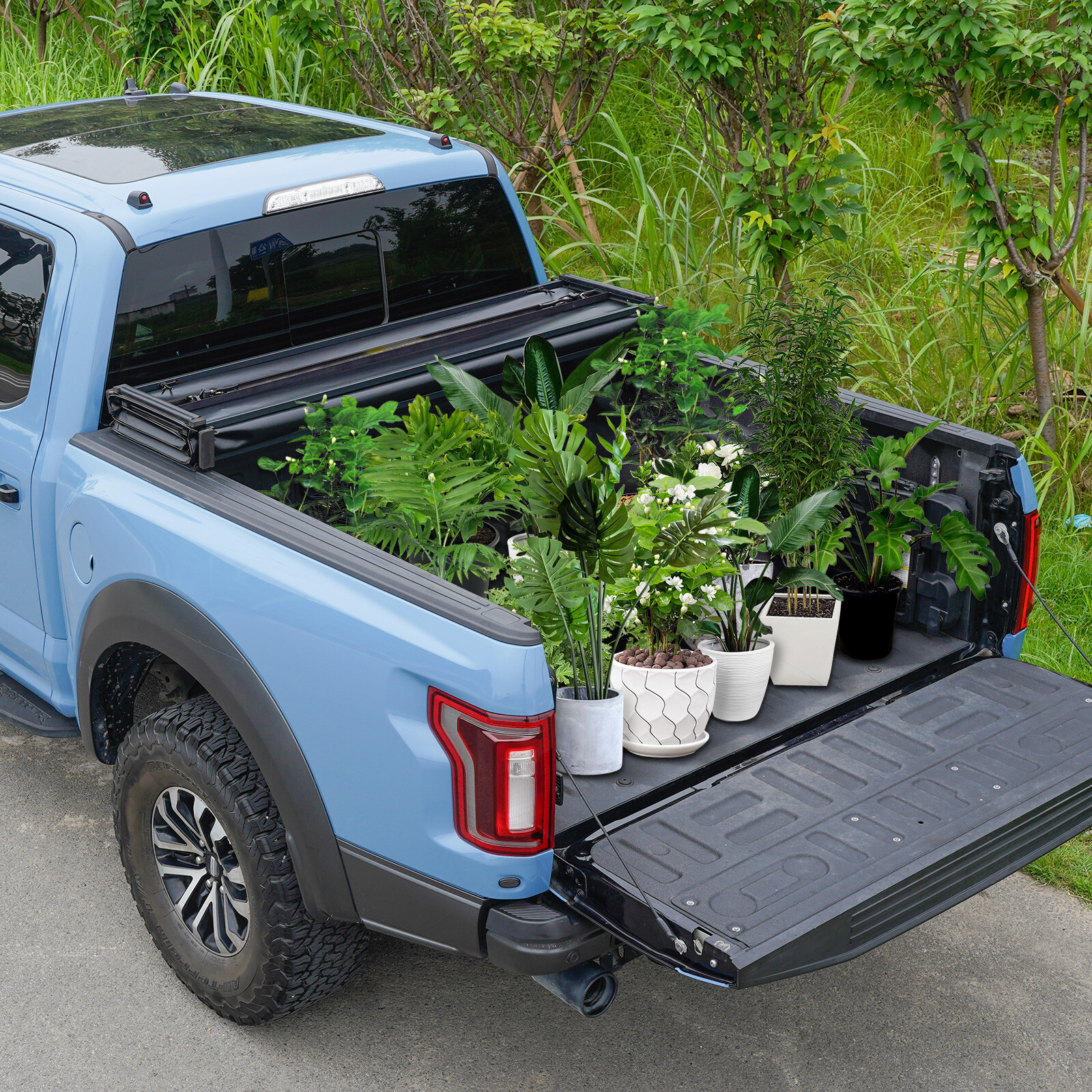 Soft QuadFold Bed Tonneau Cover Truck Bed for 20072024 Silverado 1500