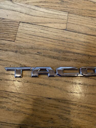 OEM 2016-2021 Toyota Tacoma 3D Emblem Chrome Length 13 1/2" 75427-04030 - Picture 2 of 7