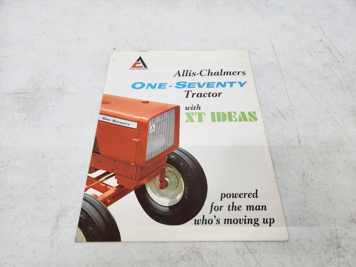 Original Allis Chalmers 170 With XT Ideas Tractor Brochure FE-518