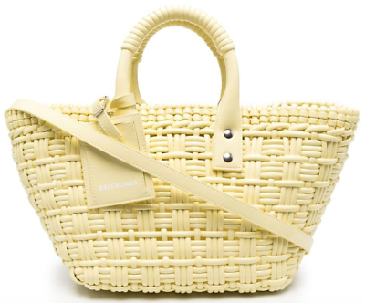 【BALENCIAGA】 NAVY CABAS XS BUTTER YELLOW ★関税送料込み バレンシアガ】超セール！NAVY CABAS XS ナイロン 早い者勝