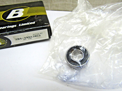 Bearings Limited EZO Japan SR6-2RS 3/8'' x 7/8'' x 9/32'' Sealed Bearing