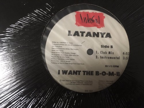 LATANYA I WANT THE B-O-M-B 1994 US 12" Vinyl Sealed Kelly Ranks M. Doc Jere MC - Picture 3 of 3