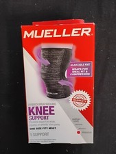MUELLER Hybrid Wraparound Knee Support One Size Fits Most - "nib"