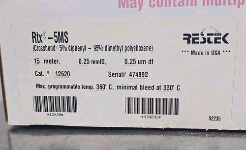 Rtx-5MS GC Capillary Column, 15 m, 0.25 mm ID, 0.25 µm Cat#12620 - Picture 5 of 5