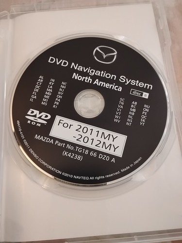 2012 MAZDA CX9 NAVIGATION DVD SET US CANADA OEM TG1866DZ0A K4238 104642-3152 - Foto 3 di 4