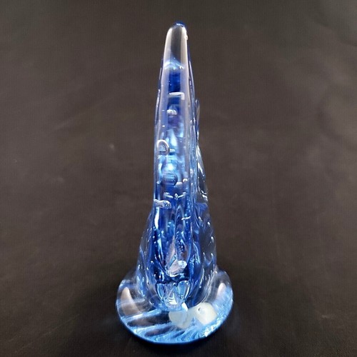 Burbujas controladas de cristal azul peces de vidrio artístico de colección Poisson Action Industries - Imagen 3 de 12