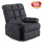 recliner chair, baja wall hugger, microfiber biscuit back recliner, gray