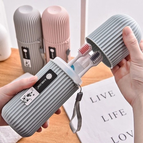Portable Toothpaste Toothbrush Protect Holder Case Travel Camping Storage Box UK - Picture 4 of 15