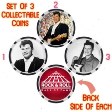 RITCHIE VALENS - ROCK & ROLL HALL OF FAME - COLLECTABLE COIN SET