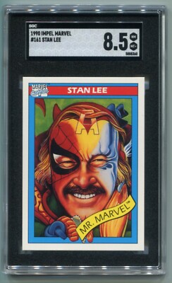 1990 Impel Marvel Universe - STAN LEE - Mr. Marvel #161 - SGC GRADED 8.5 NM-MT+