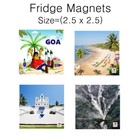 Print Well Trending DESIGN Fridge Magnets - I love GOA!!- Size Approx. 2.5" INCH