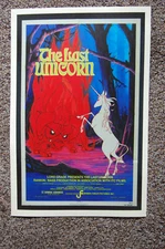  The Last Unicorn Movie Lobby Card poster 