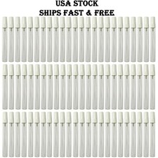 10ml 0.33oz empty perfume tall clear glass spray bottles white atomizer