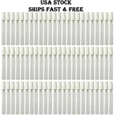 10ml 0.33oz empty perfume tall clear glass spray bottles white atomizer