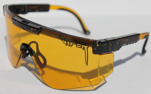 Gafas de sol/gafas de seguridad PIT VIPER The Crossfire negras/amarillas ANSI Z87+ NUEVAS - Imagen 3 de 9