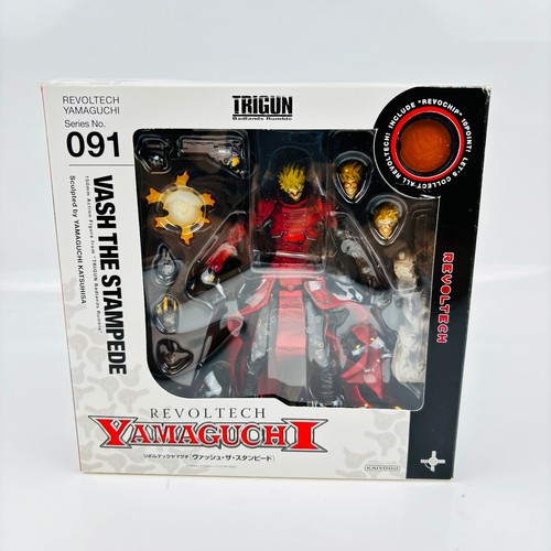 Figura Revoltech Yamaguchi Trigun VASH the Stampede #091 Kaiyodo con caja Japón - Imagen 3 de 18