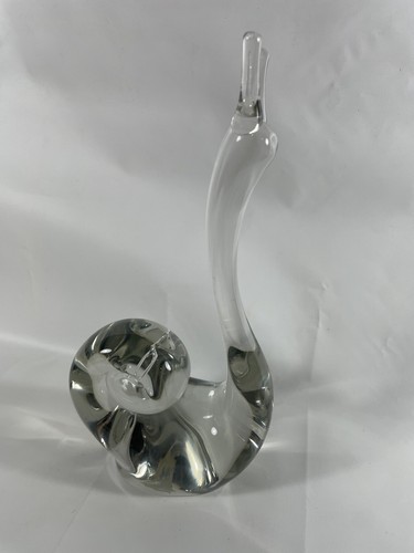 Vintage 70er Kristall Kunst Glas Schnecke Briefbeschwerer Figur 10" Urlaub Importe sehr guter Zustand - Bild 9 von 11