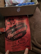 Vintage Jay Turner's Speed Method Harmonica Course 1950's Harmonica  Sliding