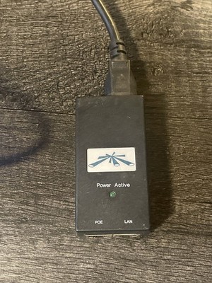 NON-Mounting Ubiquiti Networks 24V 0.5A Carrier POE Adapter Injector +Power Cord