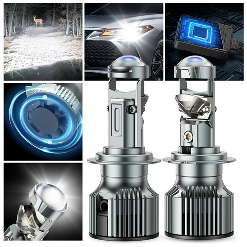 AUXITO LHD H7 Bi-LED Projector Lens Headlight Bulbs Hi/Lo Beam 200W 6500K White - Picture 15 of 16