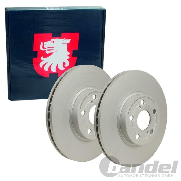 2X JP Group Bremsscheiben Ø277Mm BelÜFtet Vorne Passend FüR Toyota Avensis-image