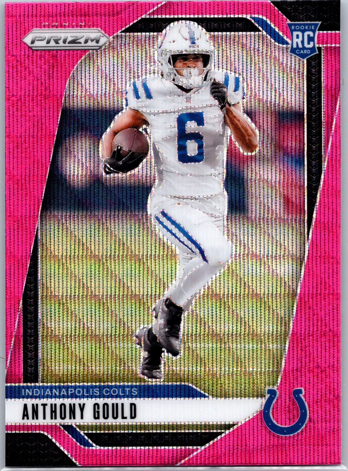 2024 Panini Prizm Anthony Gould #305 Pink Wave RC - Indianapolis Colts