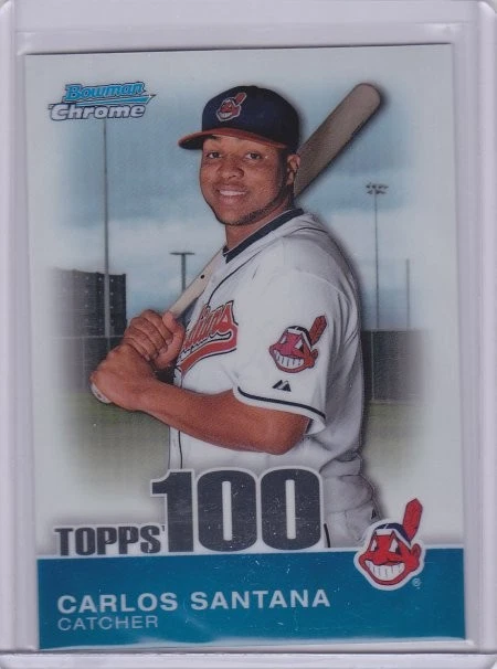 LOTE (5) 2010 Carlos Santana Bowman Cromo Topps 100 RC/999/499 (L25) Foto 4 de 4