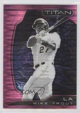 2022 Panini Chronicles Titan Pink Pulsar Prizm Mike Trout #20 0m4q