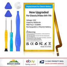 High Capacity Rechargeable Battery for iPod Classic/Video Thin Models 5th-7th