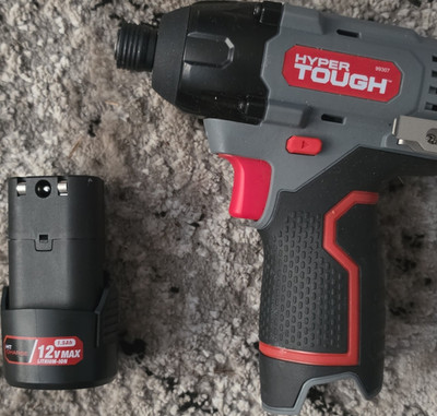 HYPER Tough 99307 12V Max Impact Driver, Li-Ion Battery Included, 1.5Ah