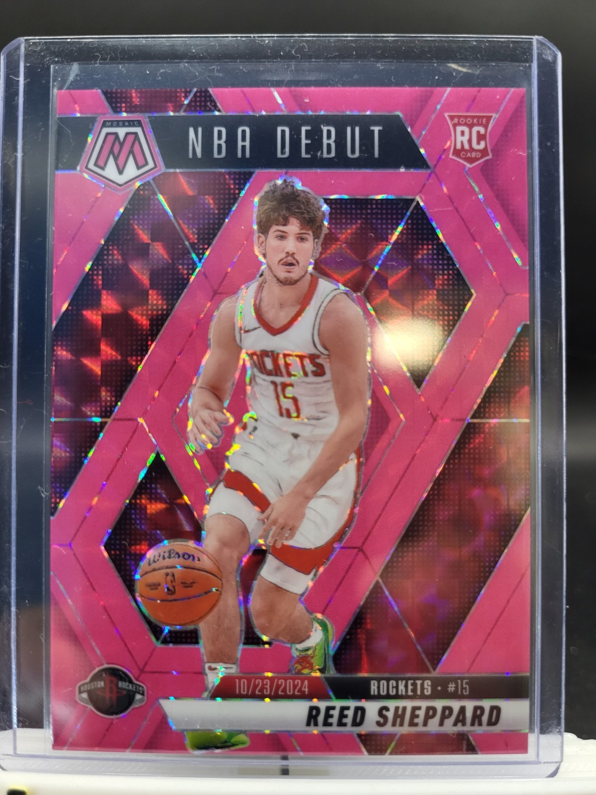 2024/25 Mosaic Reed Sheppard Pink Fluorescent RC #252 /10