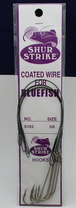 Sea Striker S103-3/0 Wire Snelled Bluefish Hook Rig Size 3/0