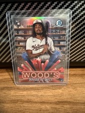 Topps 2025 Bowman Chrome James Wood Wood's World of Wax HS-5 Rookie Insert