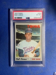 Rod Carew 1970 Topps #290 PSA 6 HOF Twins