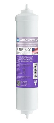 Systems 10'' High Purity PH+ Calcium Carbonate Alkaline Filters (1/4 Inch)