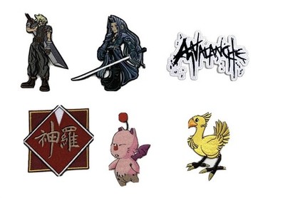 Final Fantasy VII FF7 Cloud Sephiroth Chocobo Shinra Avalanche 6 Patch Bundle