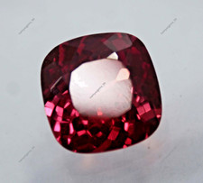 9.80 Ct Flawless Natural SPINEL Red Square Cut Certified Gemstone RING SIZE