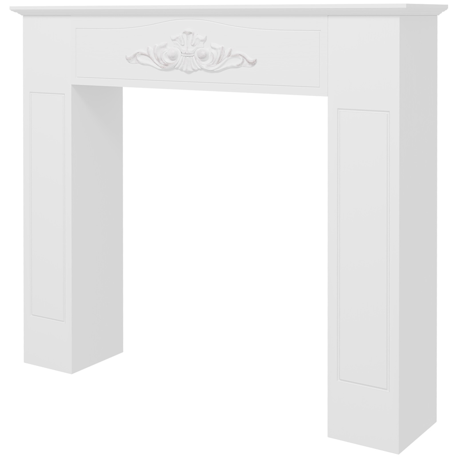 HOMCOM Freestanding Wood Mantel Surround for Electric Fireplace Stove