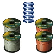 Harmony Car Primary 14 Gauge Power or Ground Wire 400 Feet 4 Rolls Brown Gray