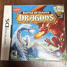 Battle of Giants Dragons Nintendo DS Ubisoft Manual Trading Cards E10+
