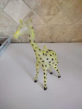Vintage GIRAFFE 7’’ Blown Glass Christmas Ornament De Carlini Italy VGC