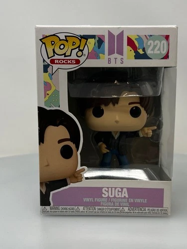 Funko POP! Rocks BTS Suga Dynamite #220 Vinyl Figure DAMAGED BOX SEE PICS