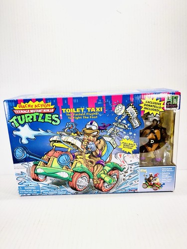 Teenage Mutant Ninja Turtles Toilette Taxi 40° Anniversario Playmates Nuovo con scatola - Foto 1 di 8